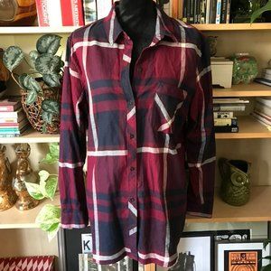 Eddie Bauer Classic Fit Flannel Shirt W XL